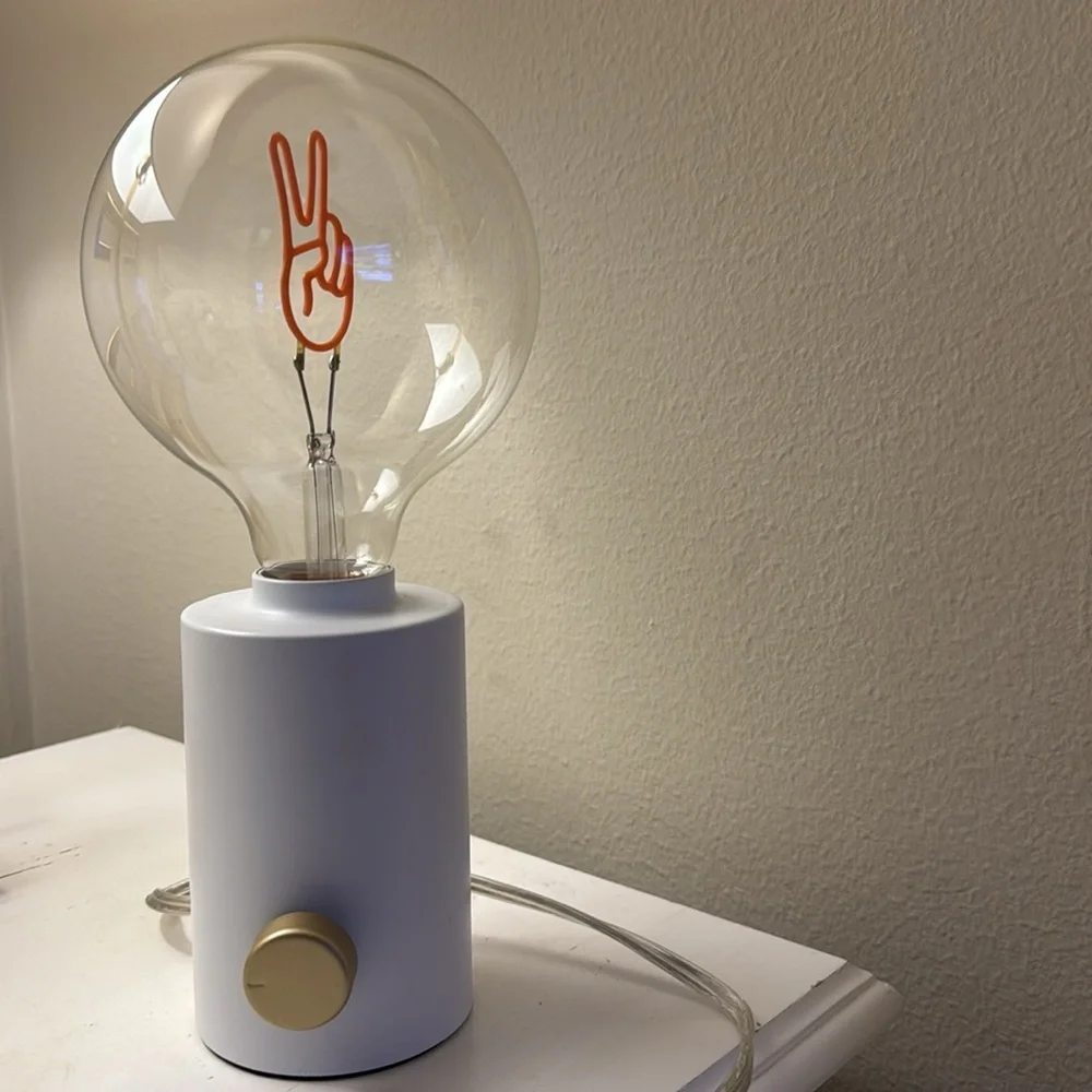 Neon Peace Sign Light - perfect for dorm decor or bedroom! price firm .